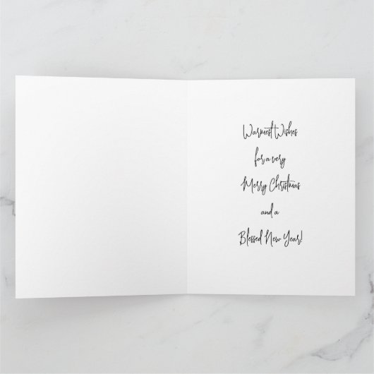 ビーチの天使の折りたたみ式グリーティングカード カード (内部)