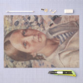 ビーチの女の子(by Petrov-Vodkin) 薄葉紙 (クラフト)