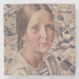 ビーチの女ロシアの性 ストーンコースター