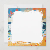 ビーチの女性 アブストラクト シーサイド アート (裏面)