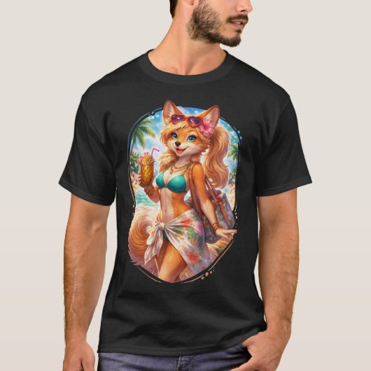 ビーチの妖婦 Tシャツ (正面)