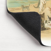 ビーチの子ネコ マウスパッド (コーナー)