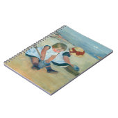 ビーチの子供たち | メアリー・カサット ポストカード ノートブック (左側)