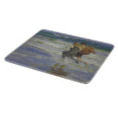 ビーチの子供たち(Edward Henry Potthast) カッティングボード (角)