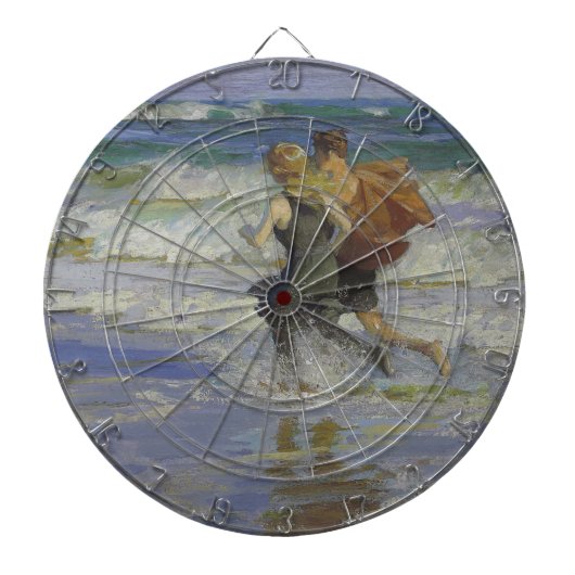 ビーチの子供たち(Edward Henry Potthast) ダーツボード (正面)