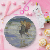 ビーチの子供たち(Edward Henry Potthast) ペーパープレート (パーティー)