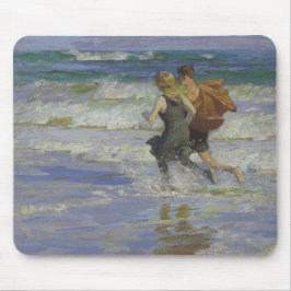 ビーチの子供たち(Edward Henry Potthast) マウスパッド