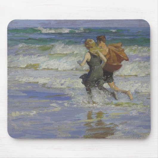 ビーチの子供たち(Edward Henry Potthast) マウスパッド (正面)