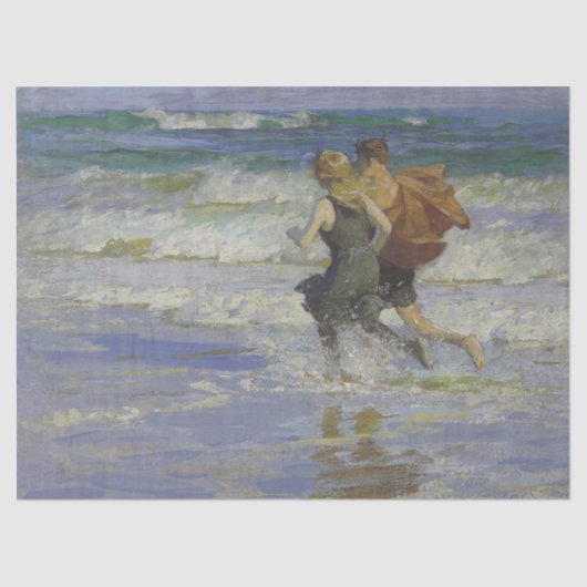 ビーチの子供たち(Edward Henry Potthast) 薄葉紙 (正面)