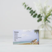 ビーチの子猫 名刺 (スタンド正面)