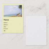 ビーチの子猫 名刺 (正面/裏面)