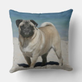 ビーチの子鹿のパグ クッション (裏面)