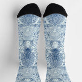 ビーチの宝を青で ソックス (上部)