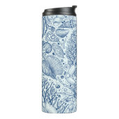 ビーチの宝を青で タンブラー (回転左)