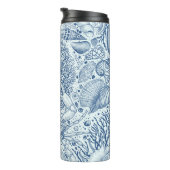 ビーチの宝を青で タンブラー (回転右)