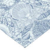 ビーチの宝を青で テーブルクロス (アングル)