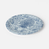 ビーチの宝を青で ペーパープレート (アングル)