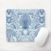 ビーチの宝を青で マウスパッド (マウス)