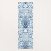 ビーチの宝を青で ヨガマット (裏面)