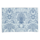 ビーチの宝を青で 枕カバー (正面右)