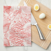 ビーチの宝庫 キッチンタオル (四つ折り)