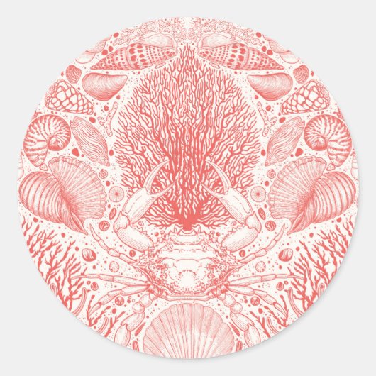 ビーチの宝庫 ラウンドシール (正面)