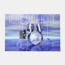 ビーチの家の続きの家の玄関マットのドラム ドアマット