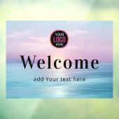 ビーチの小さなビジネス ウィンドウサイン (シート3)