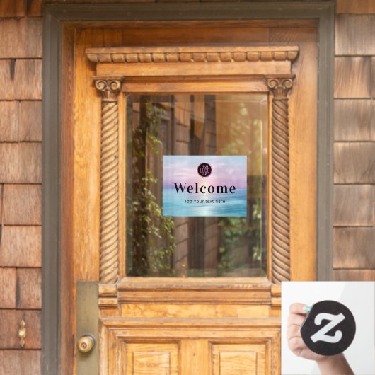 ビーチの小さなビジネス ウィンドウサイン (ホームデコレーション)