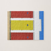 ビーチの小屋でフランスのヴァネエ ジグソーパズル (横)