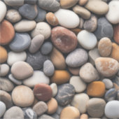 ビーチの小石ビニールステッカー シール (正面)