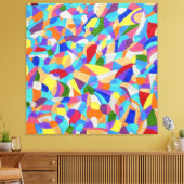 ビーチの小石 キャンバスプリント (インサイチュ (リビング))