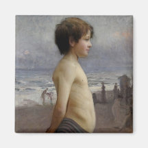 ビーチの少年（Jules Bastien-Lepage著）