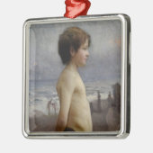 ビーチの少年（Jules Bastien-Lepage著） メタルオーナメント (左)