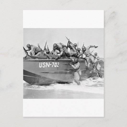 ビーチの嵐， 1940年代 ポストカード (正面)