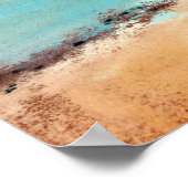 ビーチの干潮時（河口）、エドガー・デガ ポスター (角)