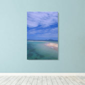 ビーチの干潮 キャンバスプリント (インサイチュ (ウッドフロア))