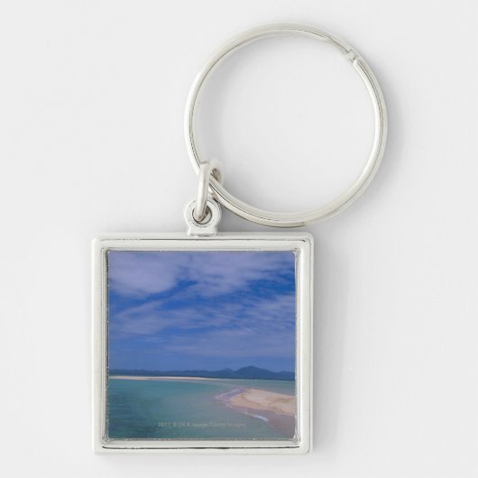 ビーチの干潮 キーホルダー (正面)