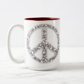 ビーチの平和マグ ツートーンマグカップ (左)