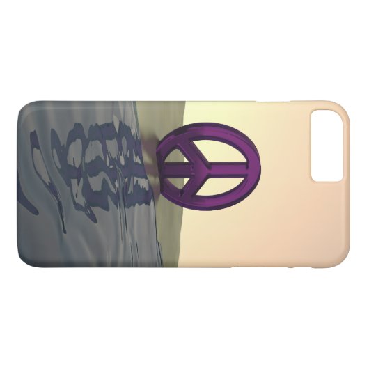 ビーチの平和 Case-Mate iPhoneケース (裏面(横))