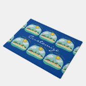 ビーチの幸せな場所Thunder_Cove ドアマット (アングル)