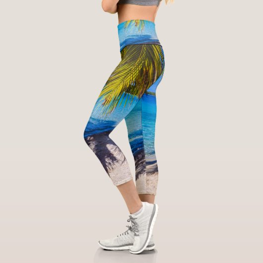 ビーチの影 カプリレギンス (左)