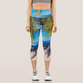 ビーチの影 カプリレギンス (正面)