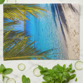 ビーチの影 キッチンタオル (折り畳み)