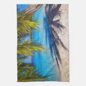 ビーチの影 キッチンタオル (縦)