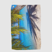 ビーチの影 ゴルフタオル (正面)