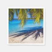 ビーチの影 スタンダードカクテルナプキン (正面)