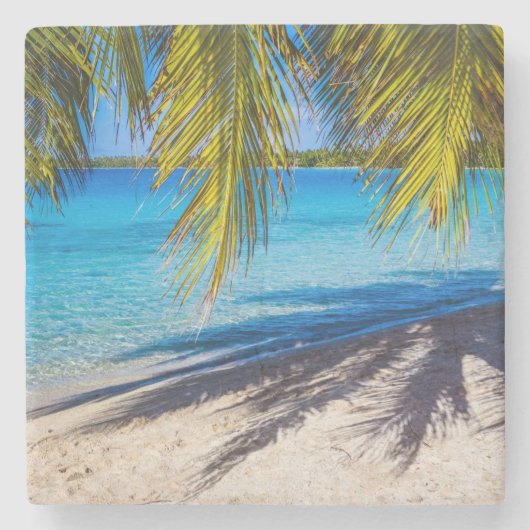 ビーチの影 ストーンコースター (正面)