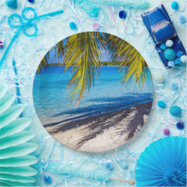 ビーチの影 ペーパープレート