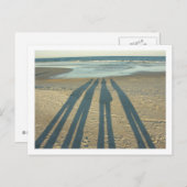 ビーチの影 ポストカード (正面/裏面)